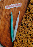 Opal October Birthstone Crochet Hook