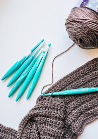 Turquoise December Birthstone Crochet Hook