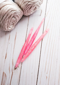 Pink Tourmaline October Birthstone Crochet Hook