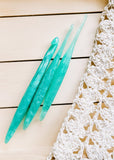 Aquamarine March Birthstone Crochet Hook