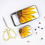 Sunflower Stitch Marker Tin