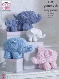 King Cole Knit Elephants Pattern #9109