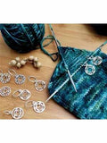 The Mindful Sterling Silver Plated Chakra Stitch Markers - Mad Knitter's Yarn